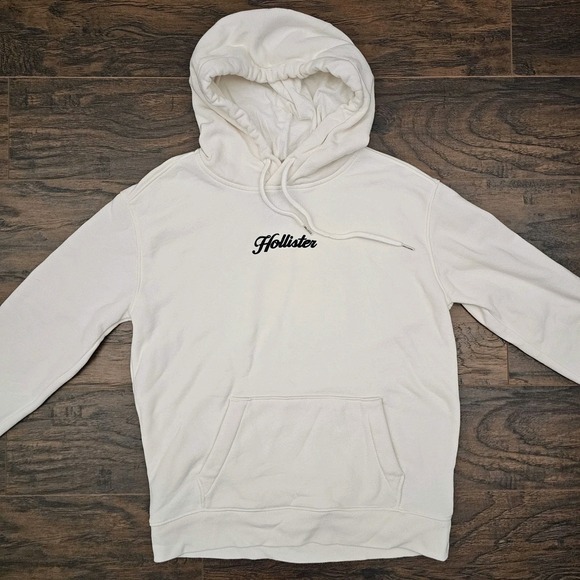 Hollister Tops - Hollister Womens XS White Pullover Hoodie‎ Drawstring Preppy Surf Beach